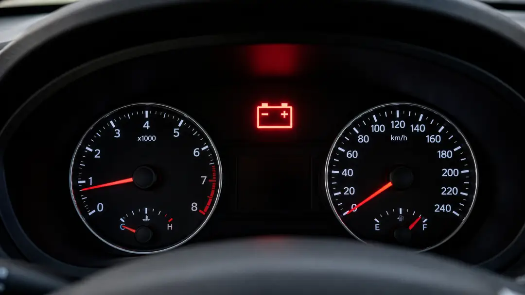 Testigo de batería en coche arrancado