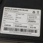 imagen que muestra la etiqueta de una batería